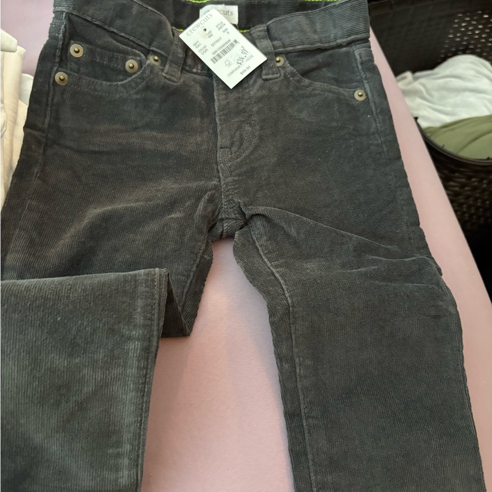 Crewcuts Gray Corduroy Kids Casual Pants